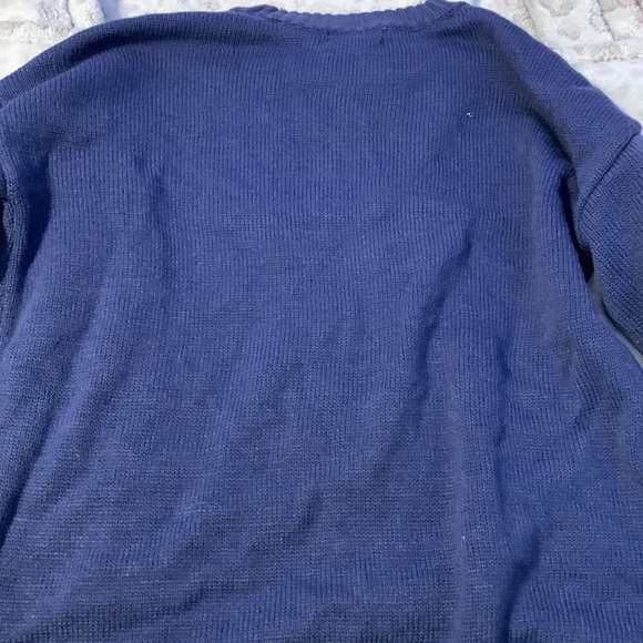 Just Polly Navy Blue Size Small Sweater - Picture 4 of 4